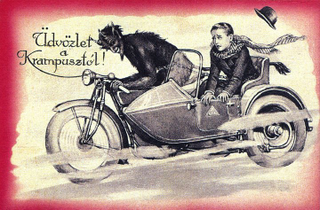 Illustration for article titled The Most Disturbing Images Of Krampus, Santa's Child-Eating Counterpart